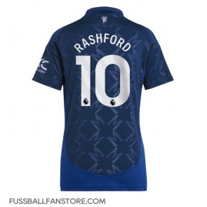 Manchester United Marcus Rashford #10 Replik Auswärtstrikot Damen 2024-25 Kurzarm